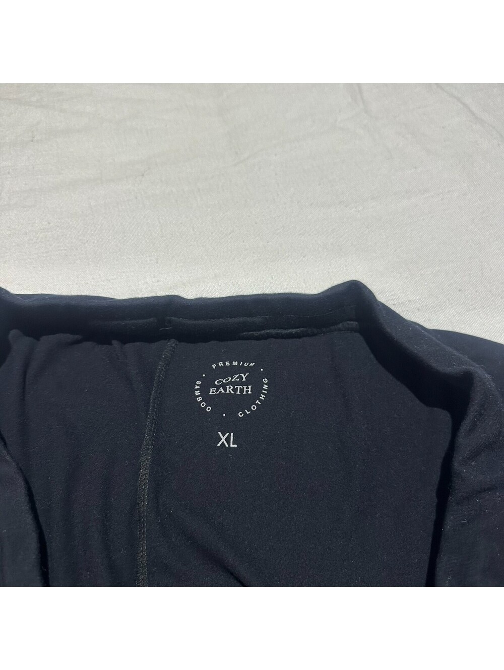 Cozy Earth Brushed Bamboo Jogger Pants Women XL Black Soft Everyday No String - Picture 4 of 8